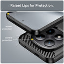 Redmi Note 15 Pro Plus 5G Carbon Fibre TPU Case Slim Shockproof Cover Black