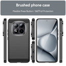 Redmi Note 15 Pro Plus 5G Carbon Fibre TPU Case Slim Shockproof Cover Black