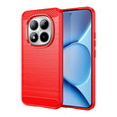 Redmi Note 15 Pro Plus 5G Carbon Fibre TPU Case Slim Shockproof Cover Red