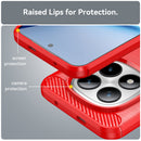 Redmi Note 15 Pro Plus 5G Carbon Fibre TPU Case Slim Shockproof Cover Red