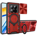Redmi Note 15 Pro Plus 5G  Ring Kickstand Case w/ Camera Cover [Red]