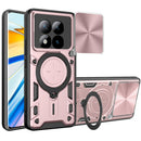 Redmi Note 15 Pro Plus 5G  Ring Kickstand Case w/ Camera Cover [Rose Gold]