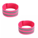 Reflective Wrist/Arm/Ankle bands Pink Wrist Bands (x2)