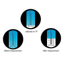 Refractometer - Sugar (Dual Scale: Brix 0-32% & 1.000-1.120