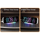 RGB Display Vibrating Travel Alarm Clock 7