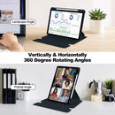 Rotating Acrylic Back PU Leather Case for iPad Air 11