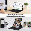 Rotating Acrylic Back PU Leather Case for Samsung Galaxy