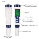 5 in 1 Pen Meter PH EC TDS Salinity Temp LCD Digital Water Quality Monitor Test
