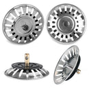 4 x Kitchen Waste Stainless Steel Sink Strainer Plug Drain Filter Basket Drainer