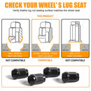 20PCS Wheel Nuts M12x1.5