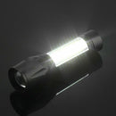 COB LED Mini Flashlight Torch Zoom