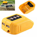 USB Phone Charger Adapter Li-ion Battery For Dewalt DCB090