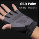 Cycling Half Finger Gloves Bike Bicycle Gym SBR Shockproof Glove