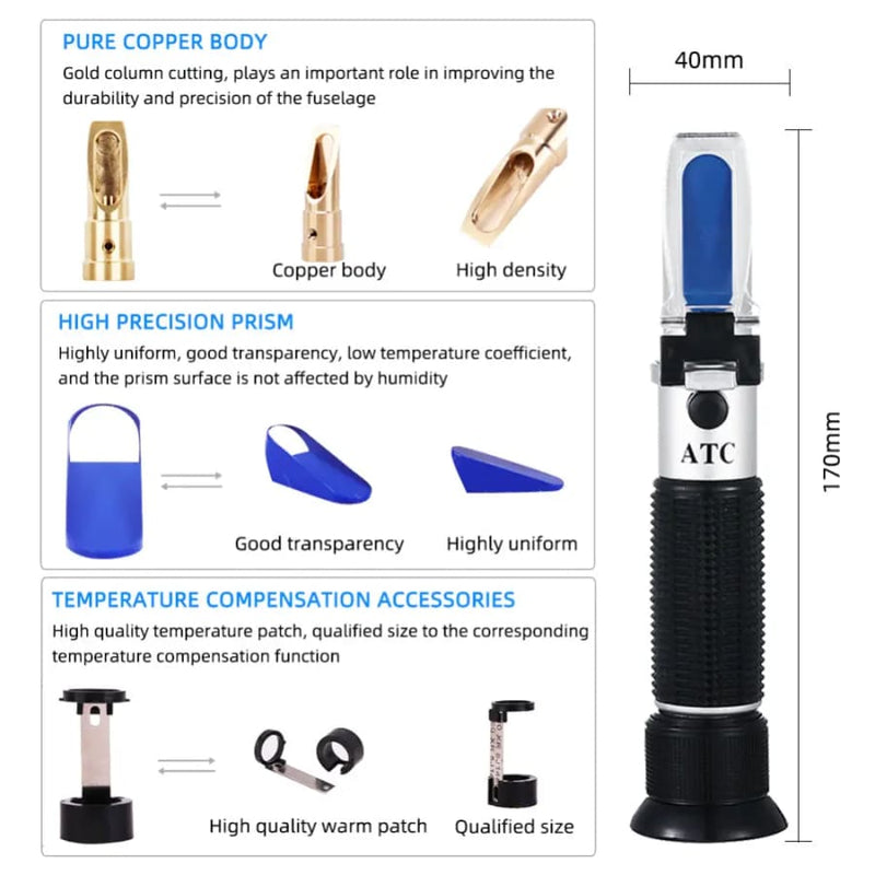Refractometer - Salinity (0-100% - 1.000-1.070 SG)
