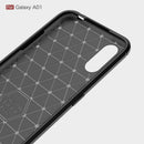 Samsung A01 Carbon Fibre TPU Case Slim Shockproof Cover