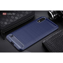 Samsung A01 Carbon Fibre TPU Case Slim Shockproof Cover