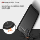 Samsung A03 Carbon Fibre TPU Case Slim Shockproof Cover