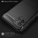 Samsung A03 Carbon Fibre TPU Case Slim Shockproof Cover