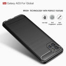 Samsung A03 Carbon Fibre TPU Case Slim Shockproof Cover
