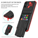 Samsung A06 Heavy Duty Kickstand Card Holder Case