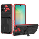 Samsung A06 Heavy Duty Kickstand Card Holder Case