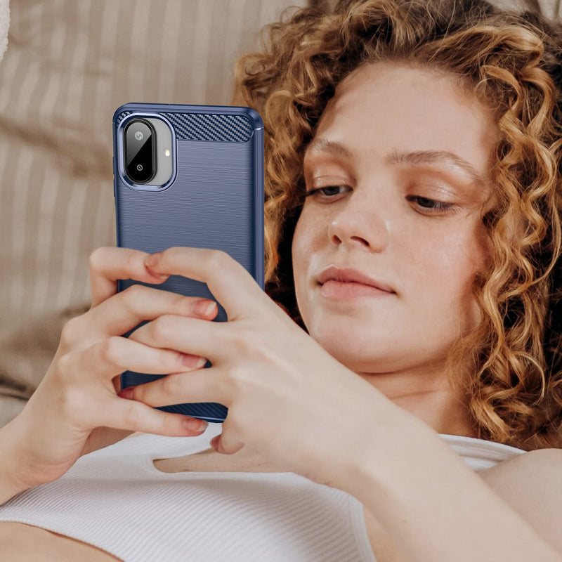 Samsung Galaxy A07 Carbon Fibre Brushed Case [Navy]