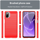 Samsung Galaxy A07 Carbon Fibre Brushed Case [Red]