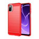 Samsung A07 Carbon Fibre TPU Case Slim Shockproof Cover Red