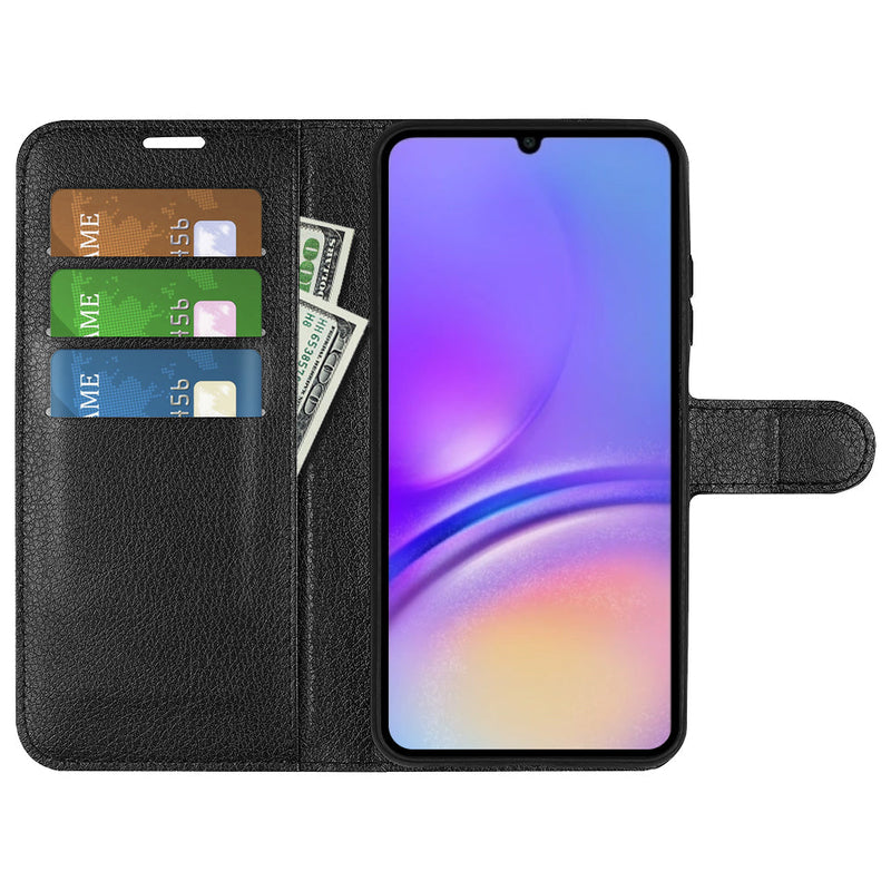 Samsung Galaxy A07 PU Wallet Case [Black]