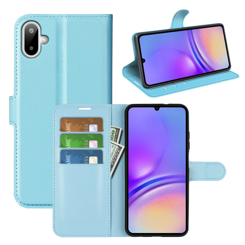 Samsung Galaxy A07 PU Wallet Case [LightBlue]