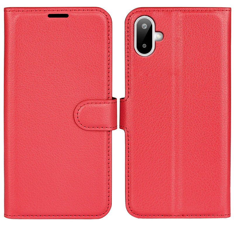 Samsung Galaxy A07 PU Wallet Case [Red]
