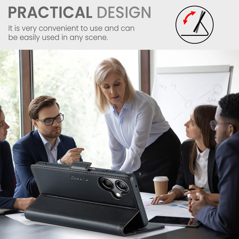 Samsung Galaxy A07 CaseMe Retro Wallet Case [Black]