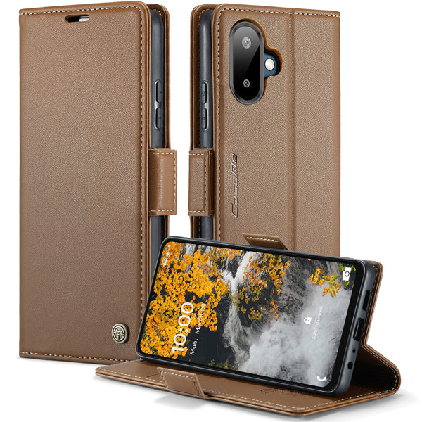 Samsung Galaxy A07 CaseMe Retro Wallet Case [Brown]