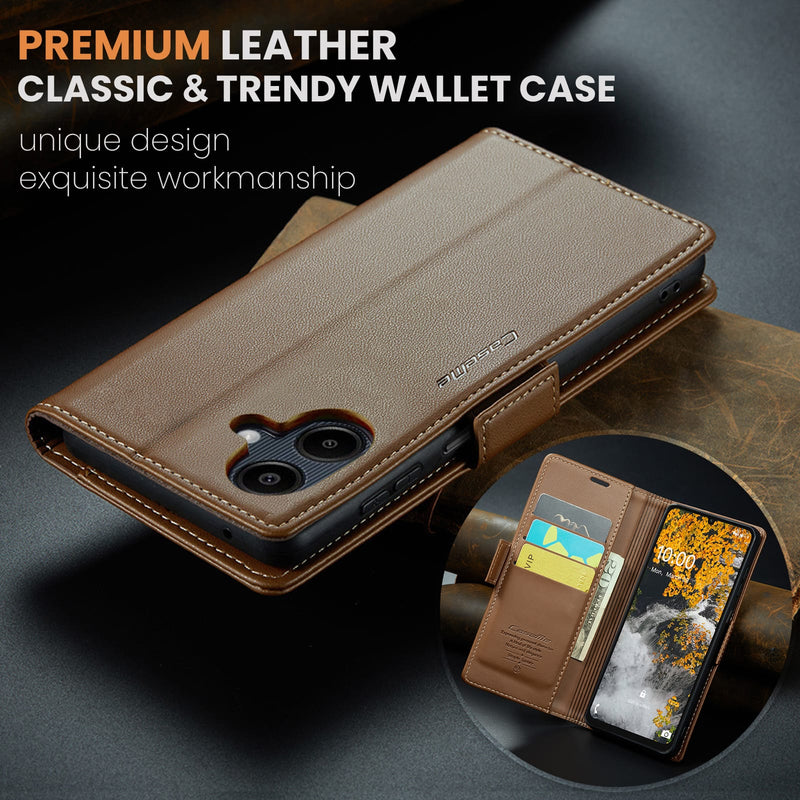 Samsung Galaxy A07 CaseMe Retro Wallet Case [Brown]