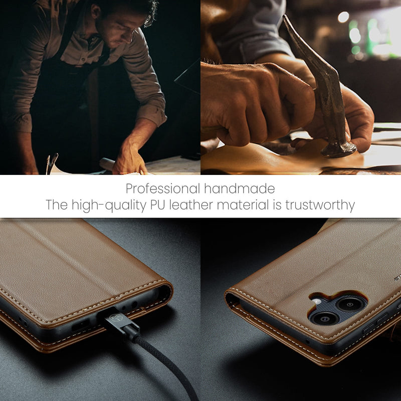 Samsung Galaxy A07 CaseMe Retro Wallet Case [Brown]