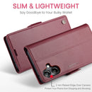 Samsung Galaxy A07 CaseMe Retro Wallet Case [Maroon]
