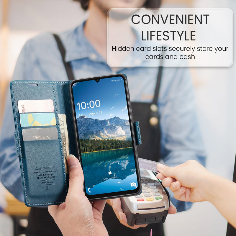 Samsung Galaxy A07 CaseMe Retro Wallet Case [Navy]