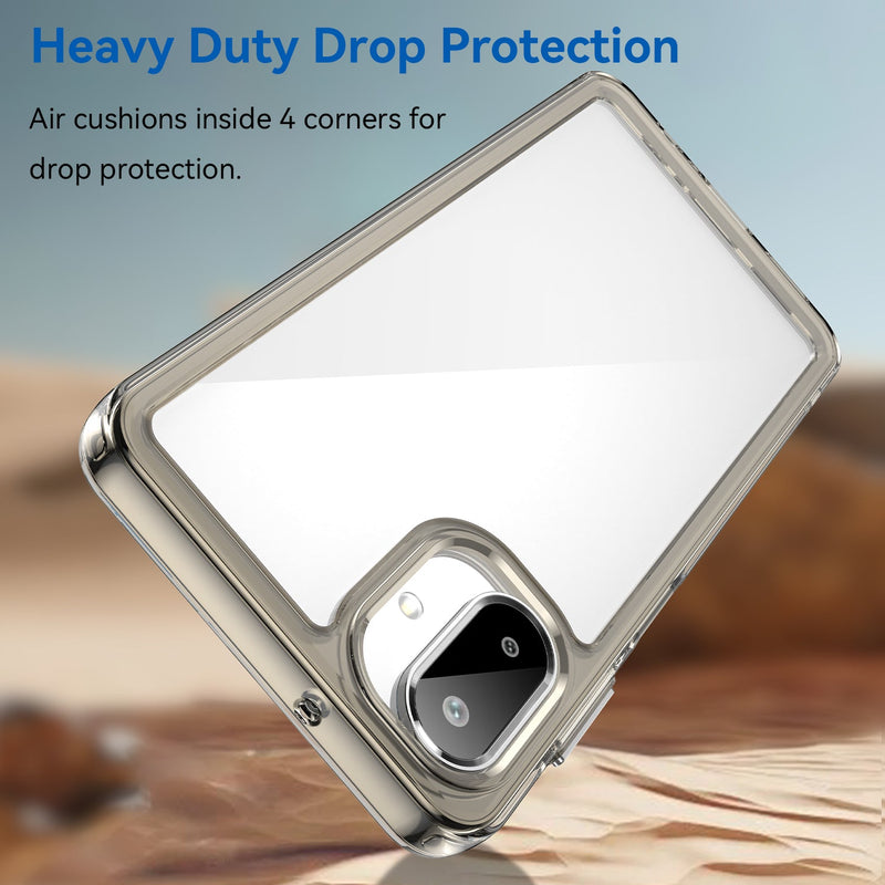 Samsung Galaxy A07 Soft TPU Bumper Case [Clear Grey]