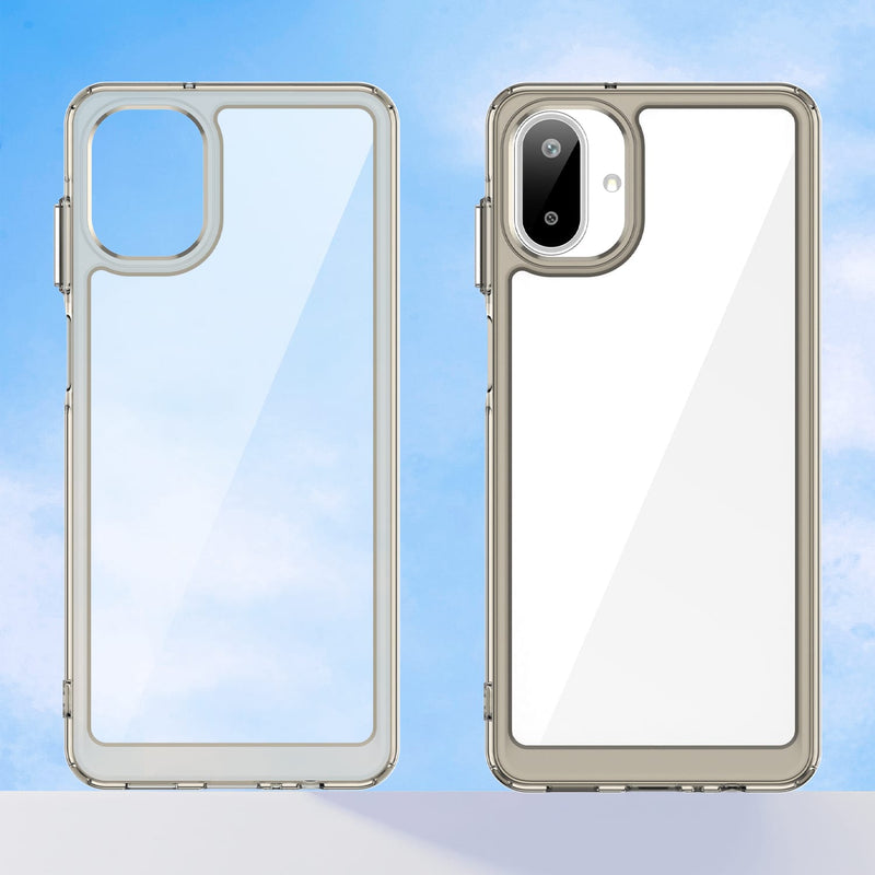 Samsung Galaxy A07 Soft TPU Bumper Case [Clear Grey]