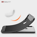 Samsung A11 Carbon Fibre TPU Case Slim Shockproof Cover