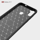Samsung A11 Carbon Fibre TPU Case Slim Shockproof Cover Red