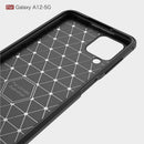 Samsung A12 Carbon Fibre TPU Case Slim Shockproof Cover