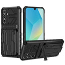 Samsung A16 5G Heavy Duty Kickstand Card Holder Case