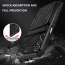 Samsung A16 5G Heavy Duty Kickstand Card Holder Case