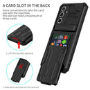 Samsung A16 5G Heavy Duty Kickstand Card Holder Case