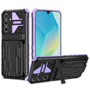 Samsung A16 5G Heavy Duty Kickstand Card Holder Case