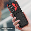 Samsung A16 5G Heavy Duty Kickstand Card Holder Case