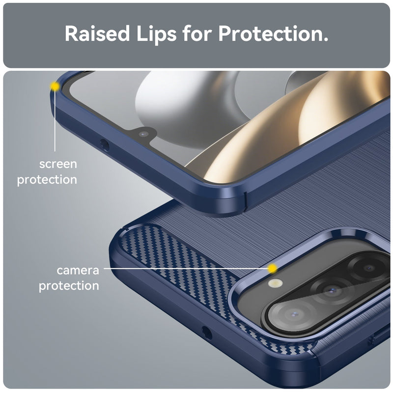 Samsung Galaxy A17 5G Carbon Fibre Brushed Case [Navy]