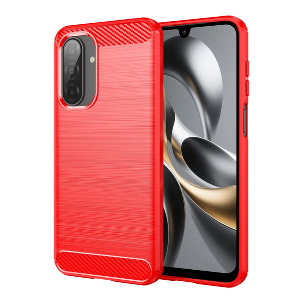 Samsung Galaxy A17 5G Carbon Fibre Brushed Case [Red]
