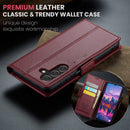 Samsung Galaxy A17 5G CaseMe Retro Wallet Case [Maroon]